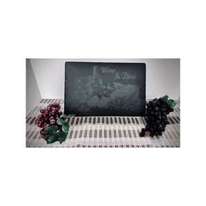 Wine & Dine Slate Cheese Board 12”x8”